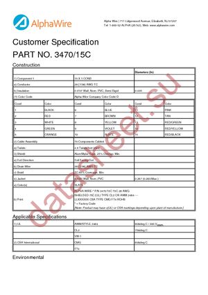 3470/15C SL001 datasheet  